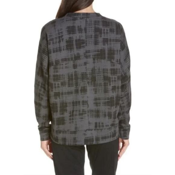 Zella Women's Carey Crey High/Low Sweatshirt in Gray Abstract Large MSRP $59 - Picture 2 of 6